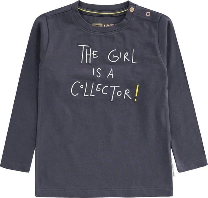 Tumble 'N Dry Meisjes T-shirt Evilyn - Ebony - Maat 74