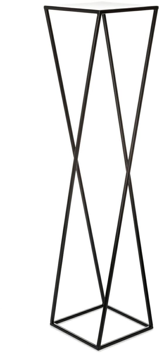 HowHomely - Moderne Plantenstandaard - Zwart - Loftstijl - 100cm
