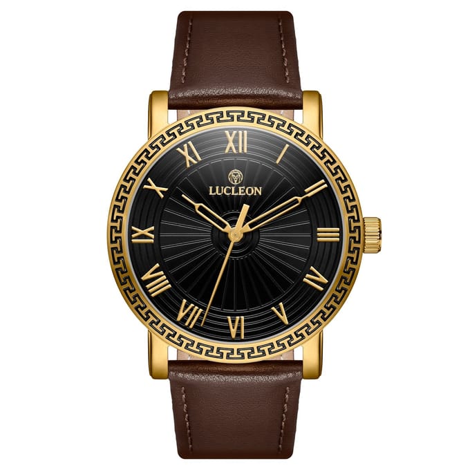 Hydra | Bruin Roestvrijstalen Horloge in Vintage-stijl