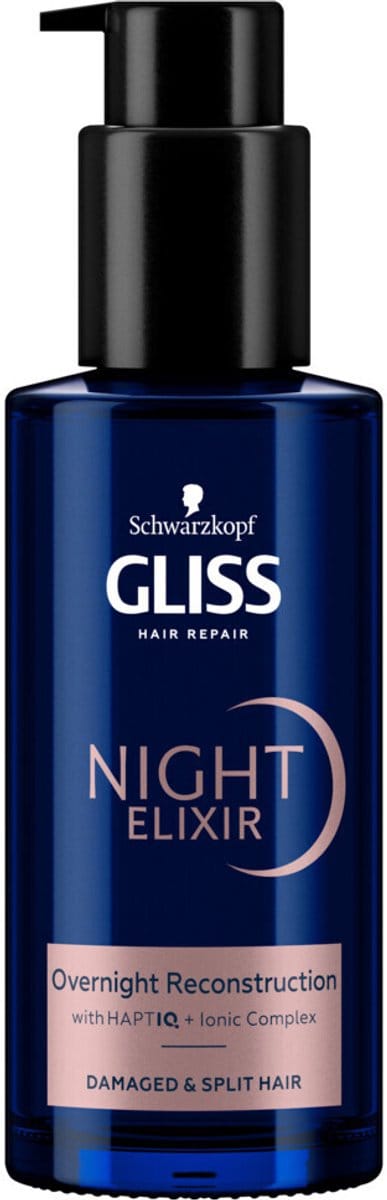 Gliss - Night Elixer Overnight Reconstruction - 6 x 100 ml - Voordeelverpakking