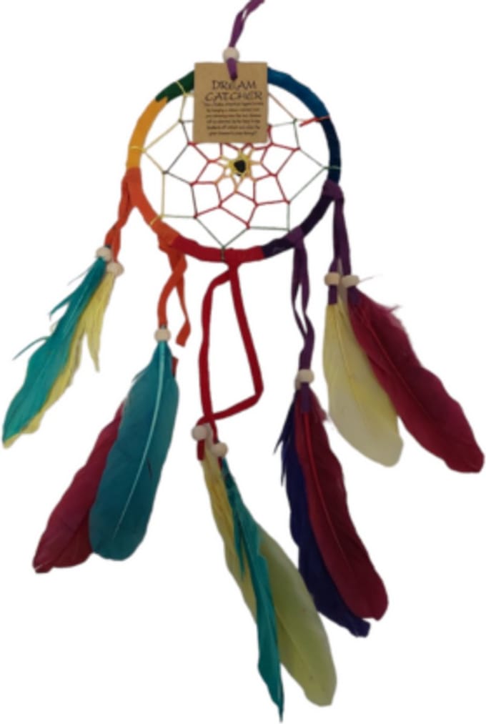 Dromenvanger Rainbow leer 11cm