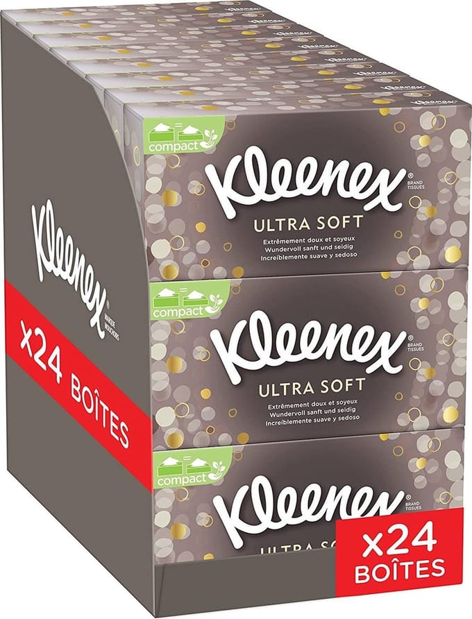 Kleenex tissues - Ultra Soft - Mega Voordeelbox - 24 x 72 = 1728 tissues