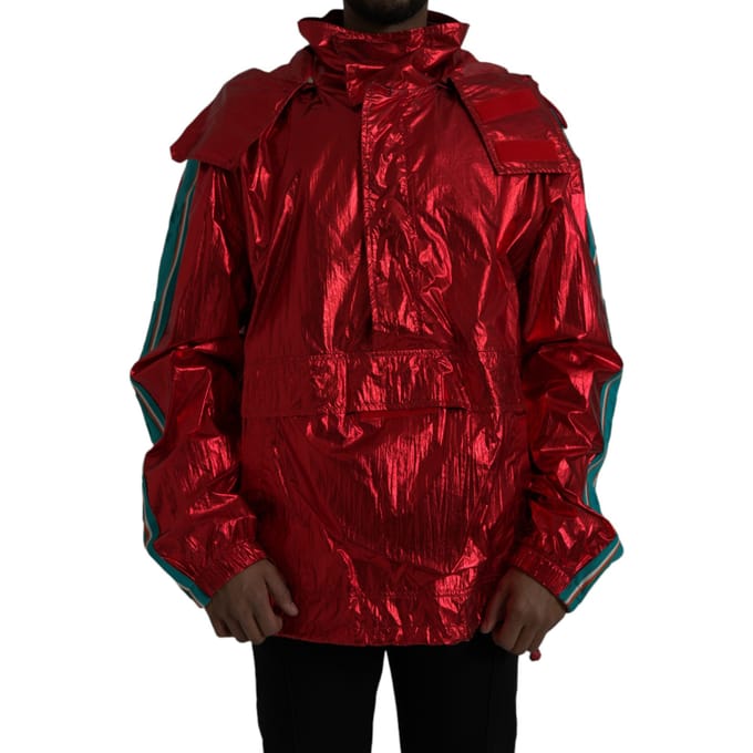 Rode Anorakjas Model Jkt3844