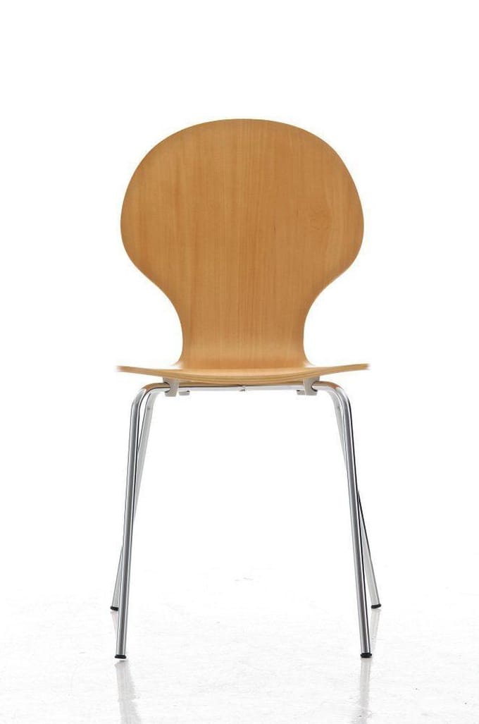 CLP Diego Set van 16 stapelstoelen natura
