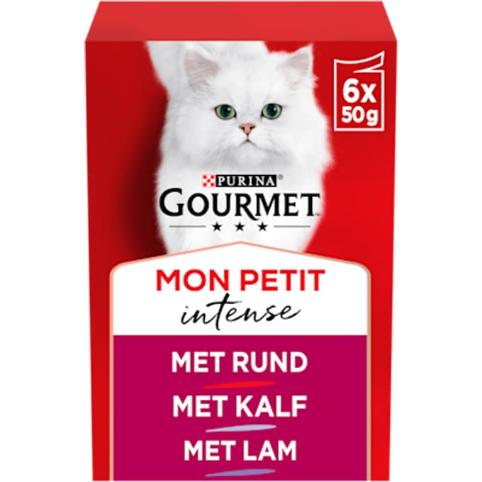 Gourmet Mon Petit - Vlees - Kattenvoer - 6 x 50 g