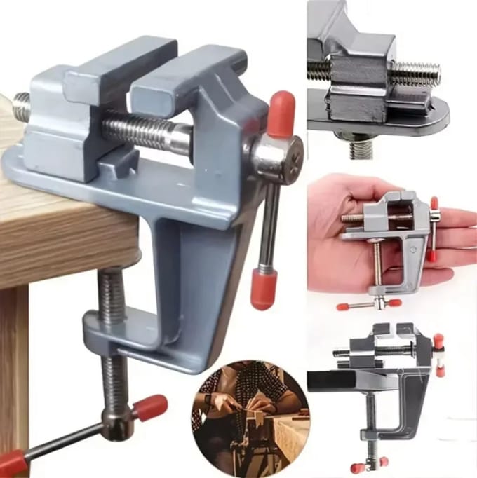 Han-Bar® Bankschroef mini met Tafelklem Aluminium