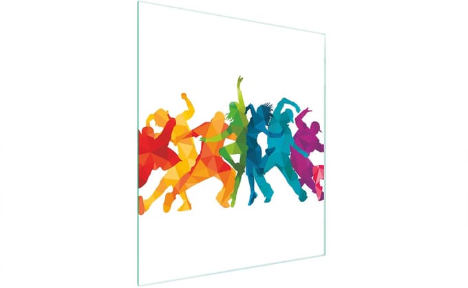 TMK ArtDeko Serie - Snijplank van Gehard Glas - 45x52 cm - Wit