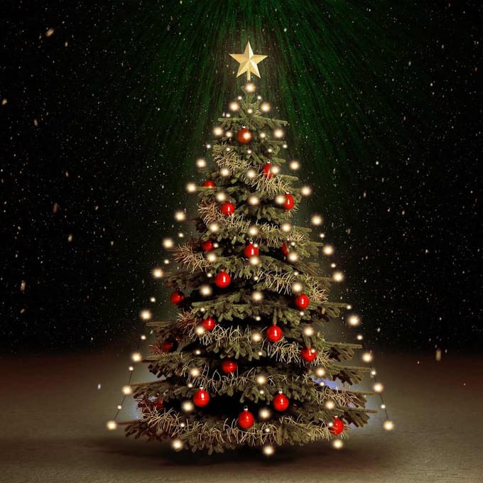 vidaXL Kerstboomverlichting met 210 LED's net 210 cm
