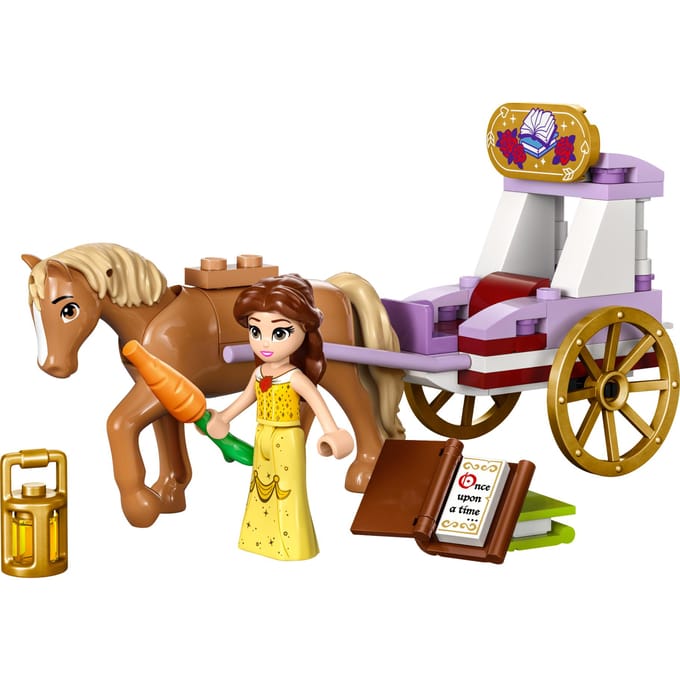 LEGO 43233 ǀ Disney Princess Belle's paardenkoets Bouwbaar Paarden Speelgoed met Poppetje