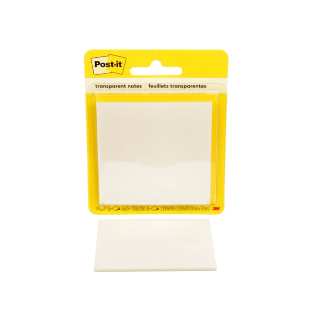 Post-it Transparent Notes | 36 vel | ft 73 x 73 mm | op blister