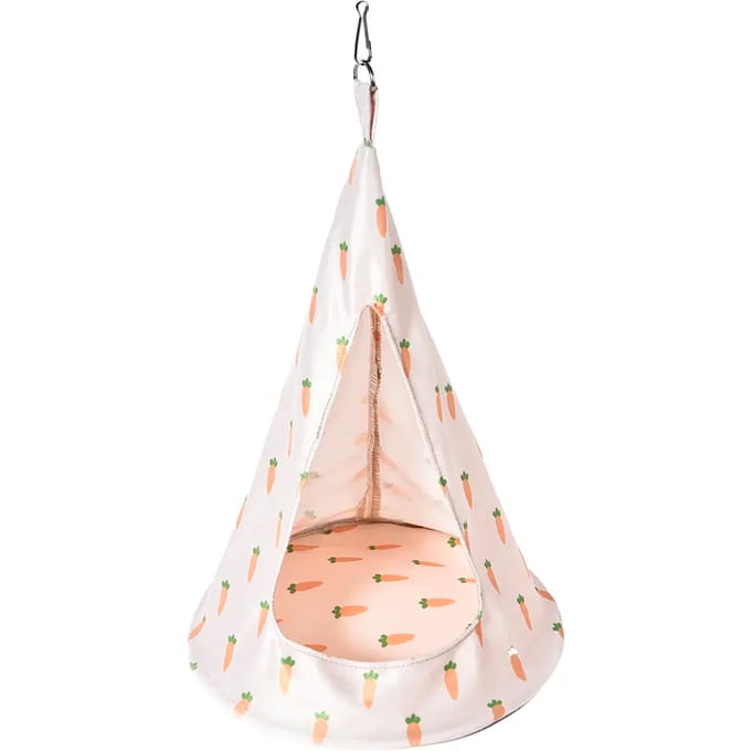 Duvo+ Carrot hangtipi pluche voor kleine knaagdieren