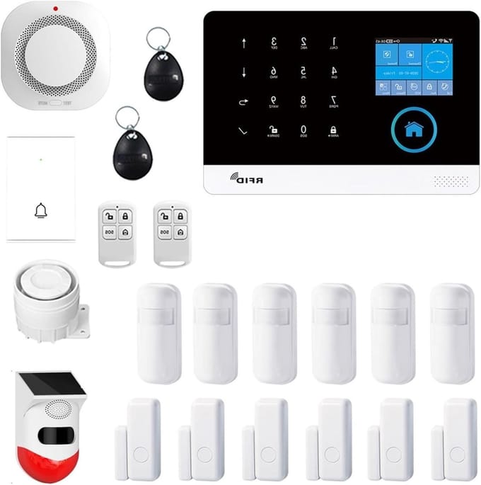 Smart Alarmsysteem - Home Security Systeem - Huis Beveiligen - APP Controle - 100 Sensoren Max - Wit
