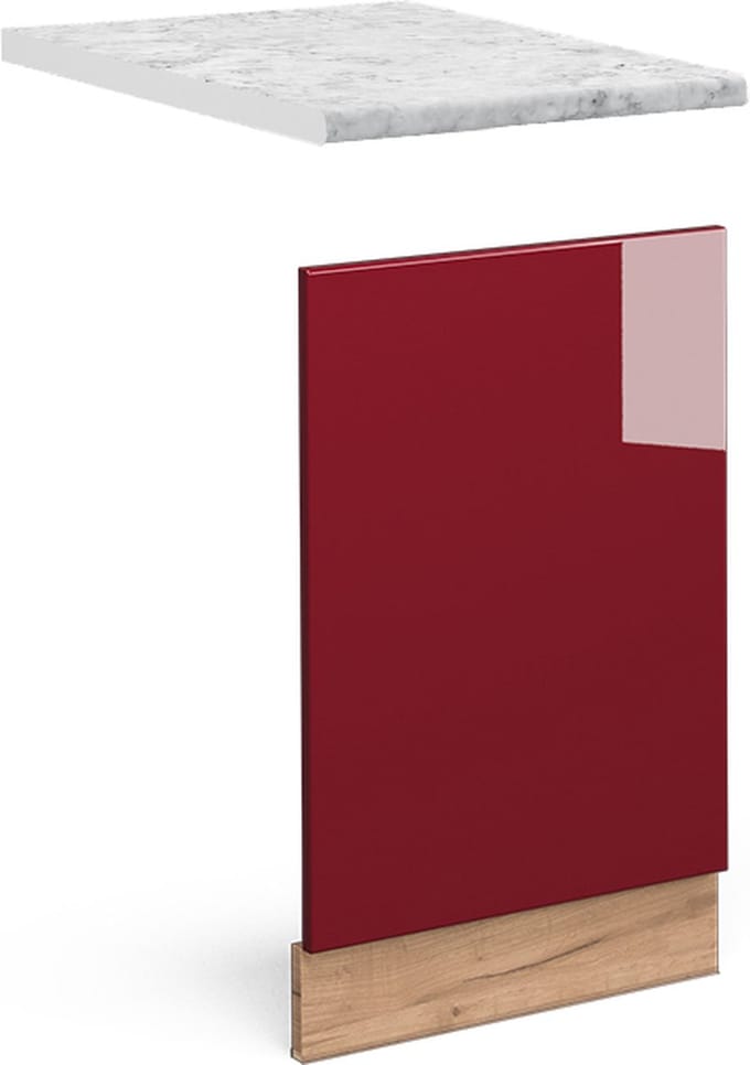 Vicco Fame-Line Frontpaneel – 45 cm, WB Marmer Bordeauxrode hoogglans