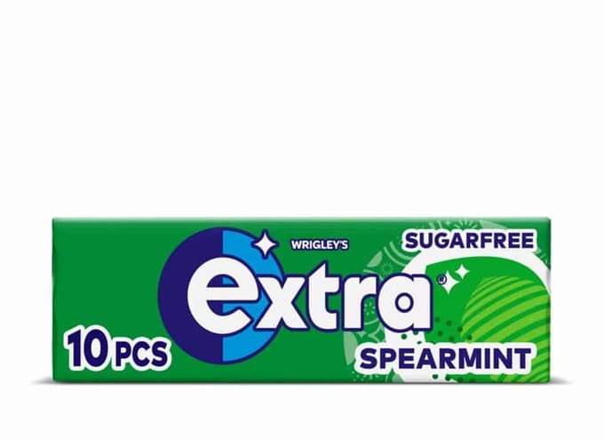 Wrigley's Extra Spearmint suikervrij - 30 x 10 stuks (30 x 14 gram)