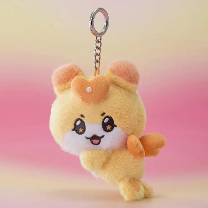 ATEEZ - [MIGHTEEZ Wonder Room] fee Pluche Sleutelhanger HONGYO (HONGJOONG) beige