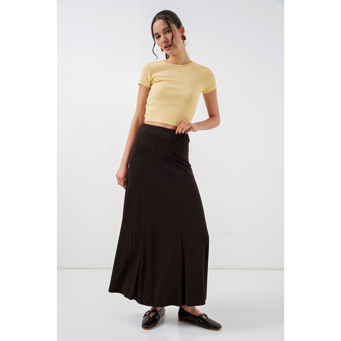 Hoge Taille A-Lijn Maxi Rok