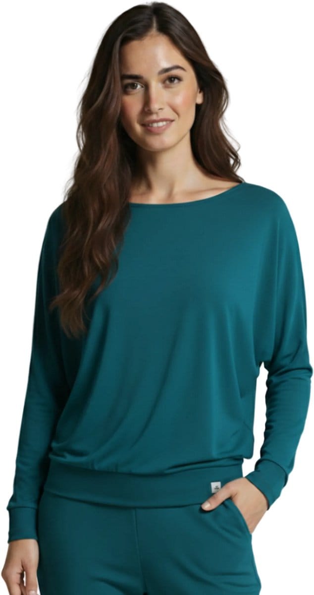 Yoga-Longsleeve "ala" - petrol