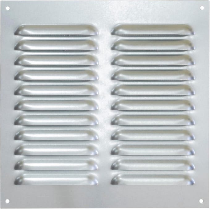 Ventilatierooster 195 x 195 mm met insectenwerend net