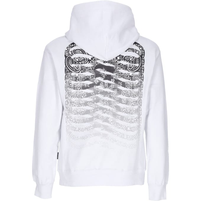 Lichtgewicht sweatshirt met capuchon heren ribben bandana hoodie wit