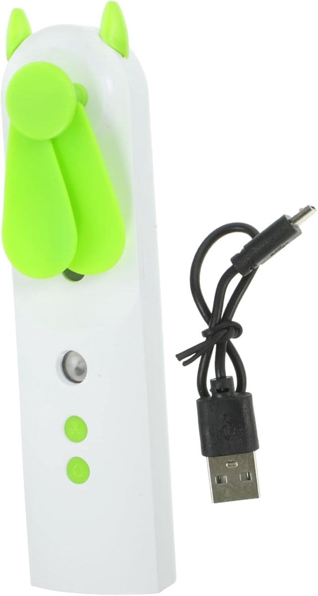 VHV - Spray ventilator - USB mini ventilator met nevel - USB oplaadbaar - met sprayfunctie - voor terras, reis, bureau, camping