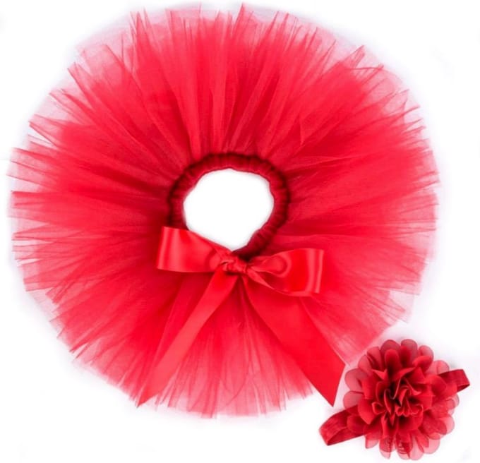 Tutu set - Rood baby - 0-6maanden