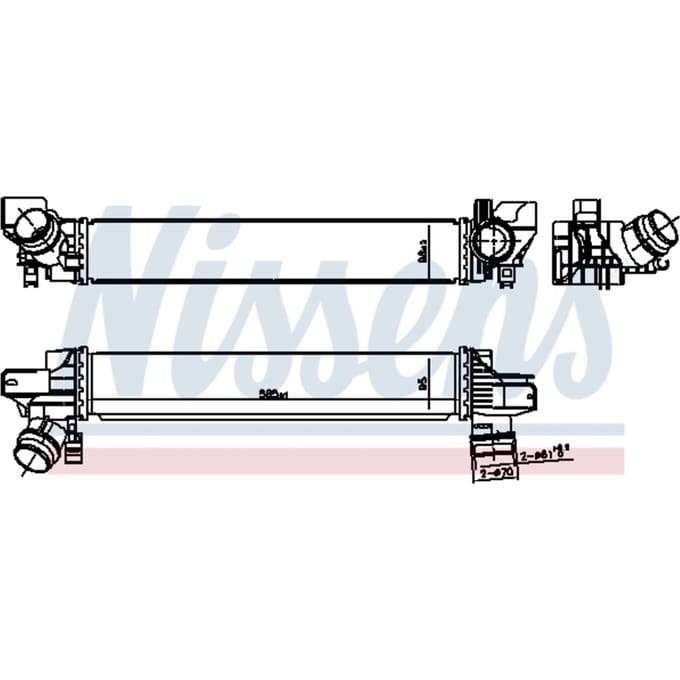 Intercooler NISSENS 961233