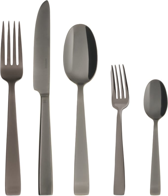 Sambonet Bestekset Flat - Zwart - 30 delig / 6 personen