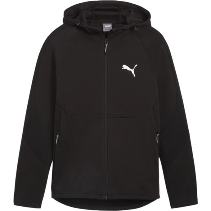 PUMA EVOSTRIPE Full-Zip Hoodie DK Heren Trui - Puma Black
