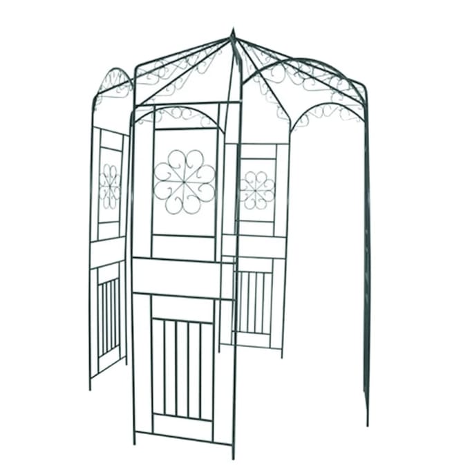 vidaXL - Tuinboog - 250 - cm - donkergroen