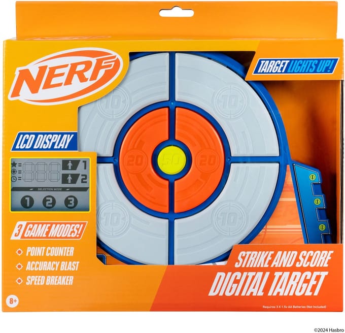 NERF Elite Strike and Score Digitaal Doelwit Dartgeweren