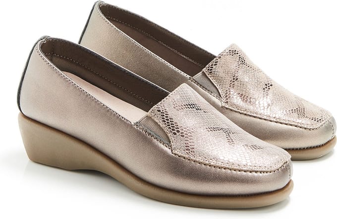 Damart - Soepele mocassins - Dames - Bronskleur - 37