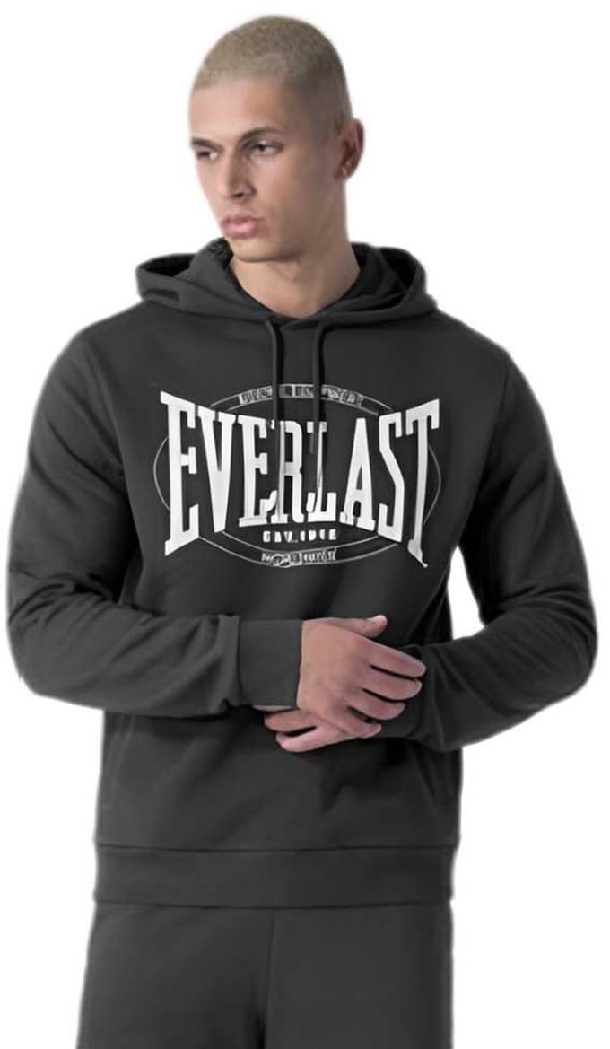 Everlast With Logo Hoodie Grijs M Man