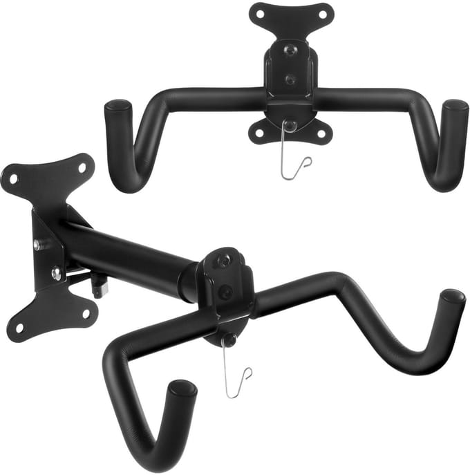 Maclean - Set van 2 stuks Fiets muurbeugel, horizontaal, staal, max. belasting 30kg, MC-484