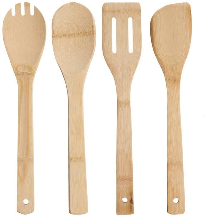 Set of Kitchen Utensils 28951 Bamboo