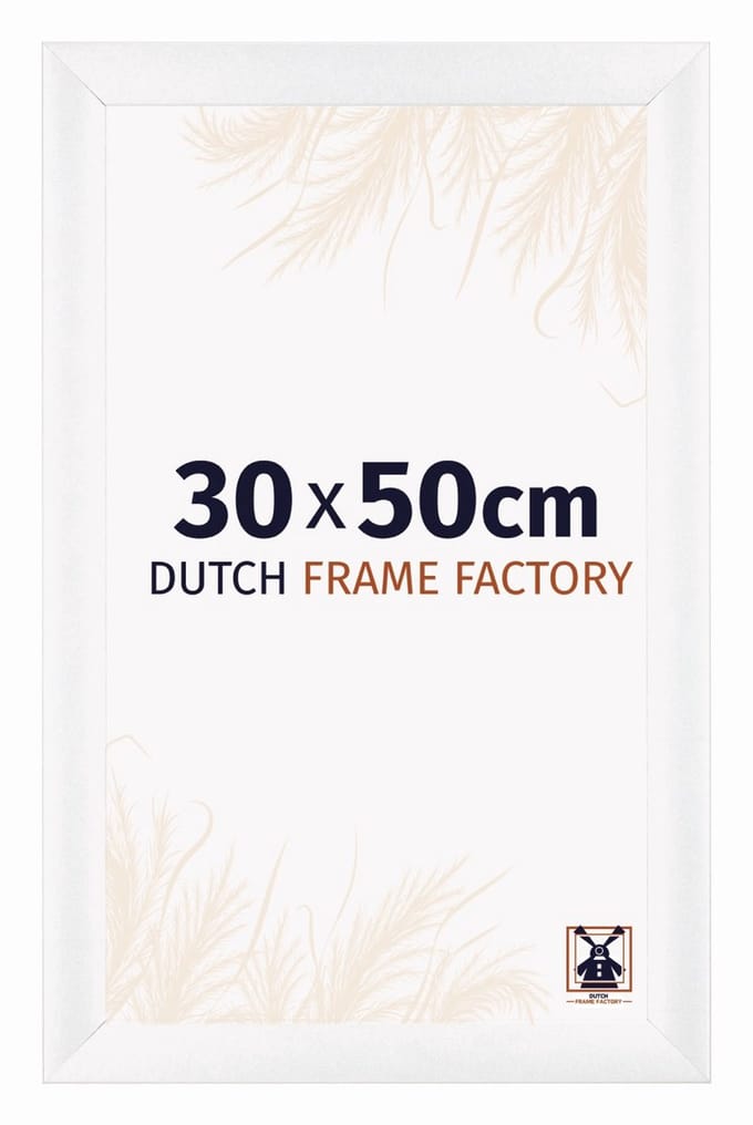Fotolijst 30x50 cm - MDF - Wit Mat - Praag
