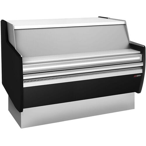 GGM Gastro Kassentisch - 1310mm - Frontblende Schwarz Zilver / Zwart