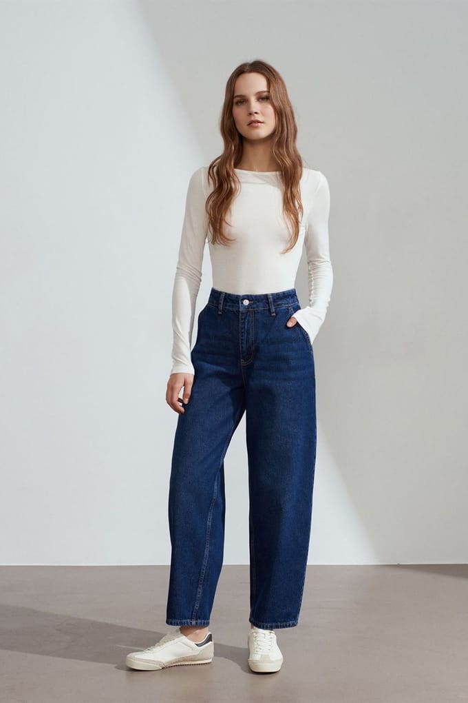 Dames Hoge Taille Wijde Jeans