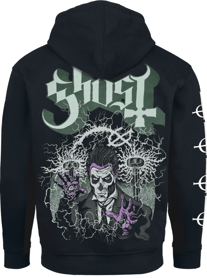 Ghost Vest met capuchon - Electryfing - M tot XXL - voor Mannen - zwart