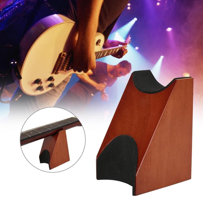Gitaar Hals Rust Steun Houten Bureau Stand Muziekinstrument Reparatie Gereedschap black