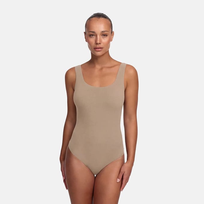 cfab - Lage rug - Body - Beige - 2XL - Corrigerende Body - Naadlos - corrigerend ondergoed dames