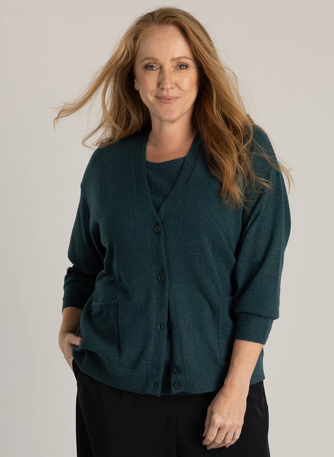 YEST CURVE Herta Cover ups - Teal Green - maat X-0(44)