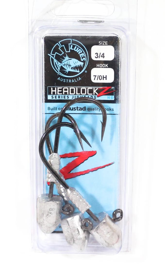 Tackle Tactics TT Headlockz HD jigkop 3/4 oz 7/0 3/verpakking (3306)
