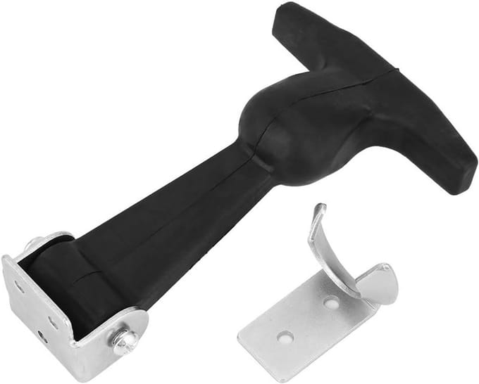 Rvs T-Handvat Sluiting met Rubberen Buffer voor Motorkap en Kastdeuren