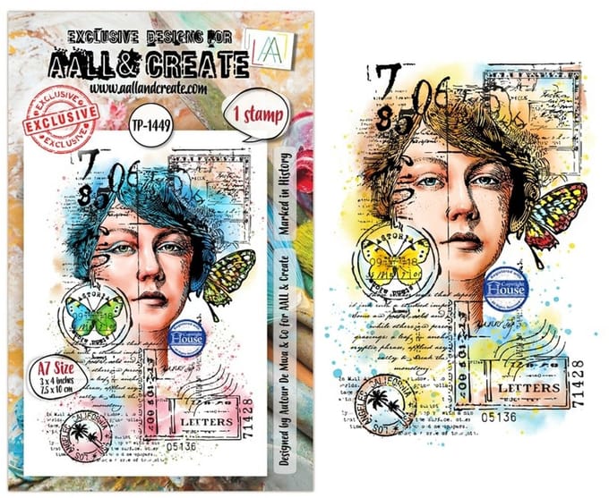 Aall & Create clearstamps A7 - Marked in history