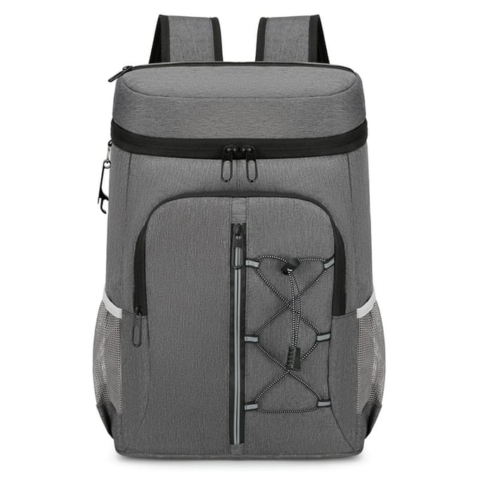 Sac à dos isotherme, sac isotherme doux et confortable, sac à dos de Camping léger gris foncé