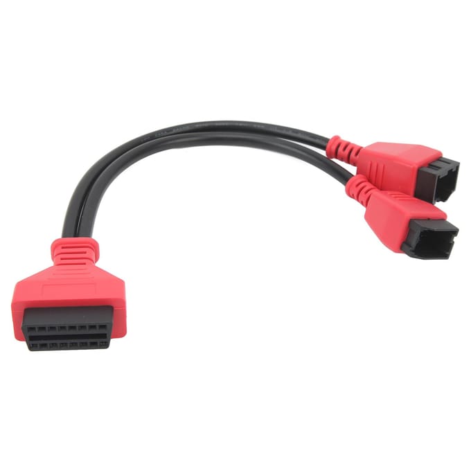 OBD2 Kabel Adapter 12pin 8pin Programmeerconnector Auto Diagnose Tool Vervanging voor Chrysler 2018+ red
