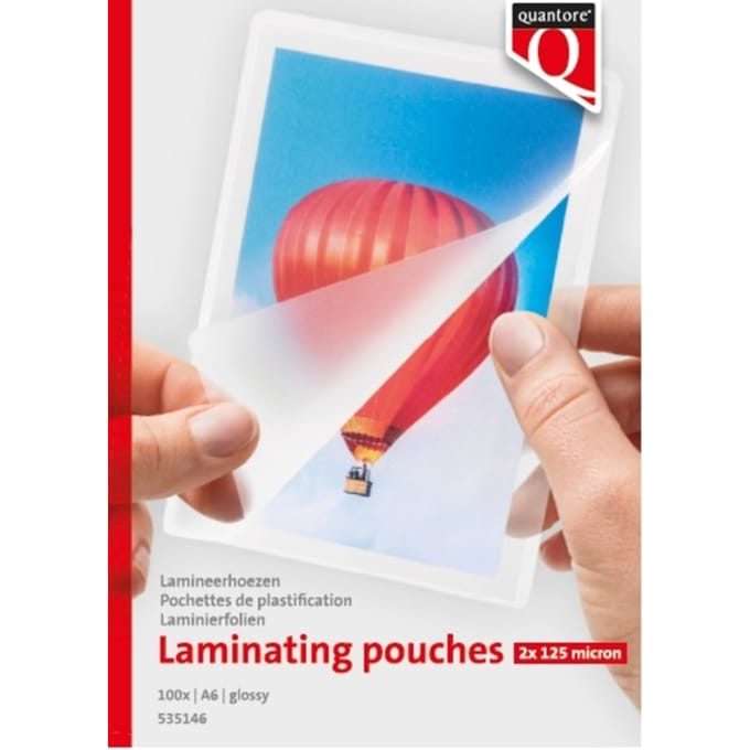 Lamineerhoes Quantore A6 2x125micron 100 stuks