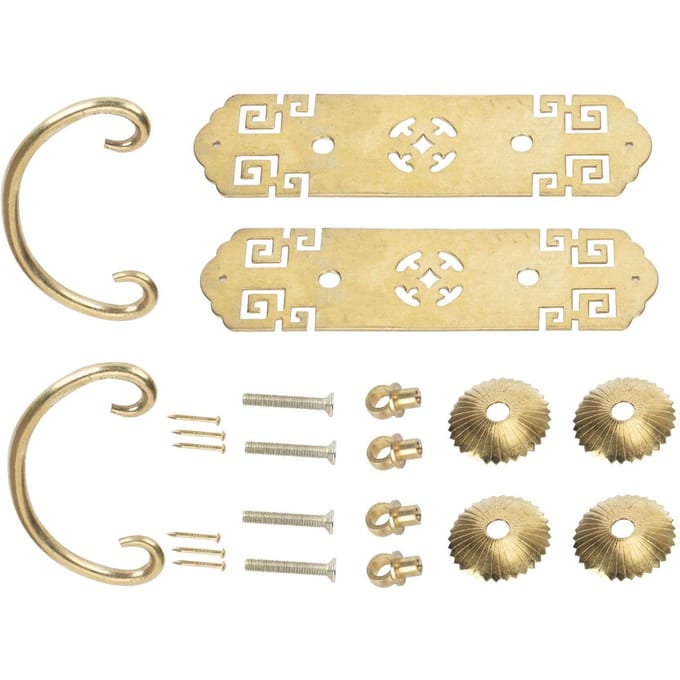 2 Sets Chinese Stijl Handvat Antiek Horizontaal Lade Boekenstandaard Garderobekast Deurhandvat