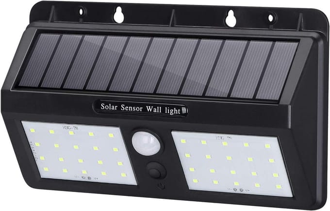 Draadloze Buitenlamp op Zonne-energie met Bewegingssensor voor Veiligheid