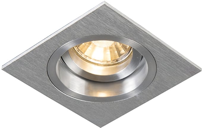 QAZQA Chuck Q - Inbouwspot - 1 lichts - L 93 mm - aluminium